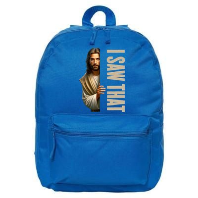 Jesus I Saw That Funny 16 in Basic Backpack