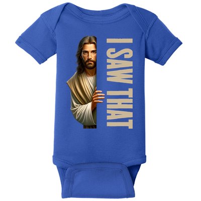 Jesus I Saw That Funny Baby Bodysuit