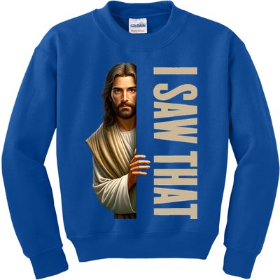 Jesus I Saw That Funny Kids Sweatshirt
