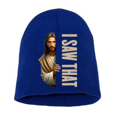 Jesus I Saw That Funny Short Acrylic Beanie