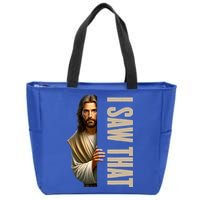 Jesus I Saw That Funny Zip Tote Bag