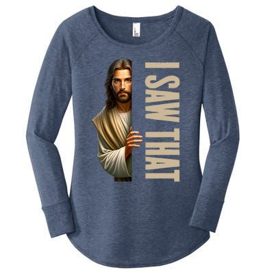 Jesus I Saw That Funny Women's Perfect Tri Tunic Long Sleeve Shirt