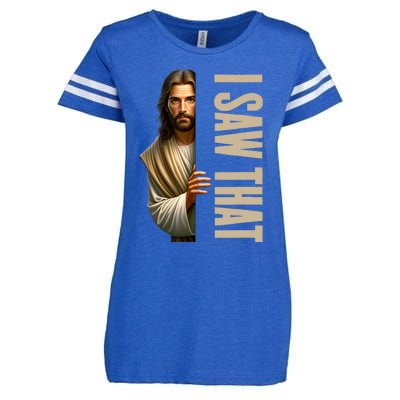 Jesus I Saw That Funny Enza Ladies Jersey Football T-Shirt