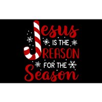 Jesus Is The Reason For The Season Christian Candy Cane Xmas  Bumper Sticker