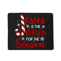 Jesus Is The Reason For The Season Christian Candy Cane Xmas  Mousepad