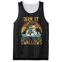 Jerk It Till She Swallows Mesh Reversible Basketball Jersey Tank