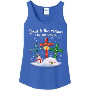 Jesus Is The Reason For The Season Christian Christmas Xmas Great Gift Ladies Essential Tank