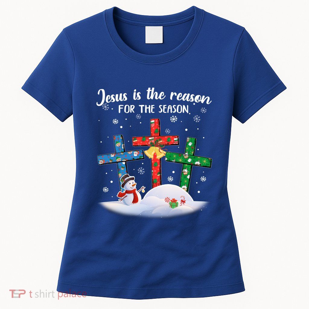 Jesus Is The Reason For The Season Christian Christmas Xmas Great Gift Womens T-Shirt