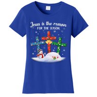 Jesus Is The Reason For The Season Christian Christmas Xmas Great Gift Women's T-Shirt