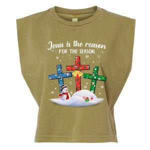 Jesus Is The Reason For The Season Christian Christmas Xmas Great Gift Garment-Dyed Women's Muscle Tee