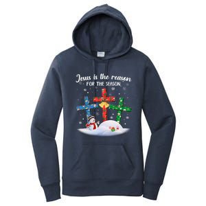 Jesus Is The Reason For The Season Christian Christmas Xmas Great Gift Women's Pullover Hoodie