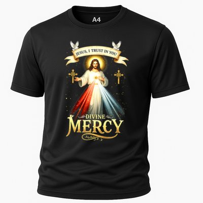 Jesus I Trust In You Divine Mercy Catholic Christian Jesus Performance Shirt
