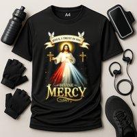 Jesus I Trust In You Divine Mercy Catholic Christian Jesus Cooling Performance Crew T-Shirt