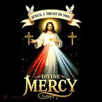 Jesus I Trust In You Divine Mercy Catholic Christian Jesus Tall T-Shirt