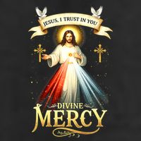 Jesus I Trust In You Divine Mercy Catholic Christian Jesus Adult Drive Performance Visor