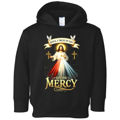 Jesus I Trust In You Divine Mercy Catholic Christian Jesus Toddler Hoodie