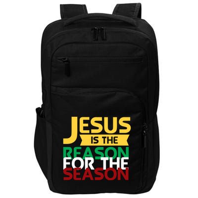 Jesus Is The Reason For The Season Christian Christmas Xmas Funny Gift Impact Tech Backpack