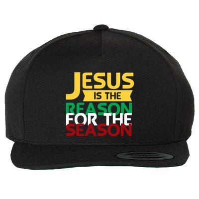 Jesus Is The Reason For The Season Christian Christmas Xmas Funny Gift Wool Snapback Cap