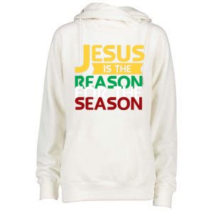 Jesus Is The Reason For The Season Christian Christmas Xmas Funny Gift Womens Funnel Neck Pullover Hood