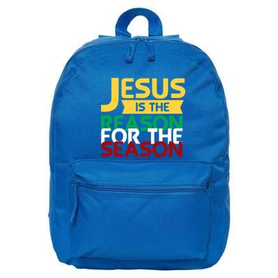 Jesus Is The Reason For The Season Christian Christmas Xmas Funny Gift 16 in Basic Backpack