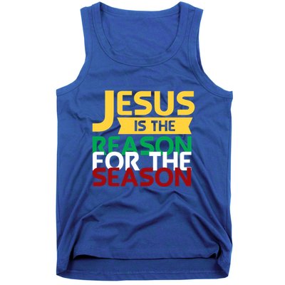 Jesus Is The Reason For The Season Christian Christmas Xmas Funny Gift Tank Top