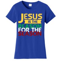 Jesus Is The Reason For The Season Christian Christmas Xmas Funny Gift Women's T-Shirt