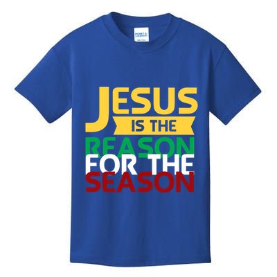 Jesus Is The Reason For The Season Christian Christmas Xmas Funny Gift Kids T-Shirt