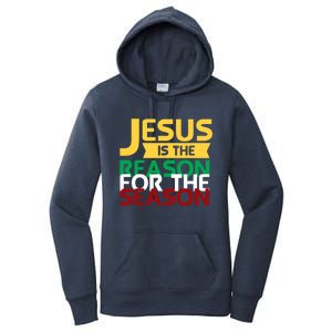 Jesus Is The Reason For The Season Christian Christmas Xmas Funny Gift Women's Pullover Hoodie