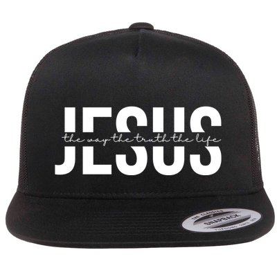 Jesus Is The Way The Truth And The Life Quote Flatbill Hat