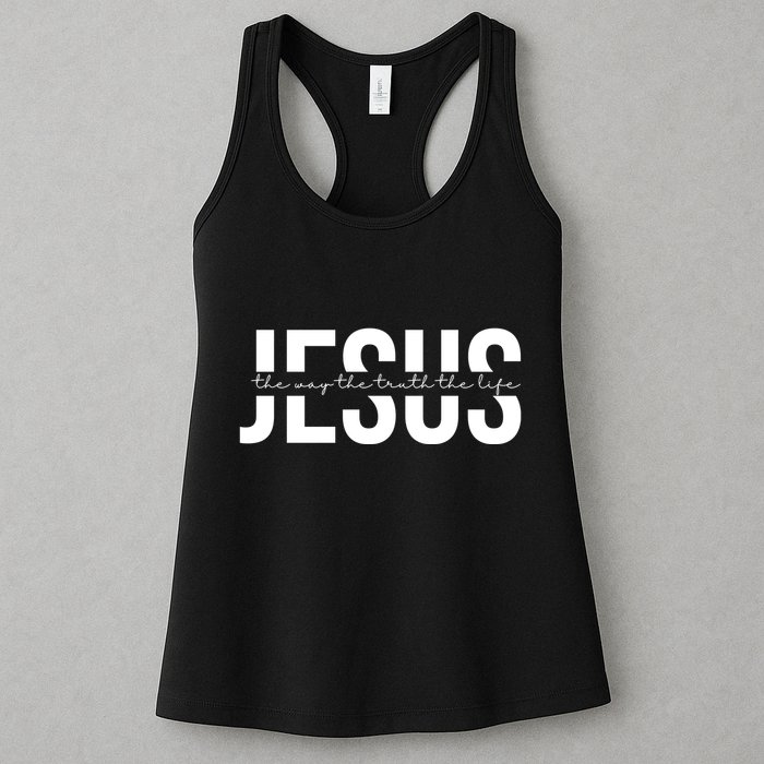 Jesus Is The Way The Truth And The Life Quote Womens Tank Top