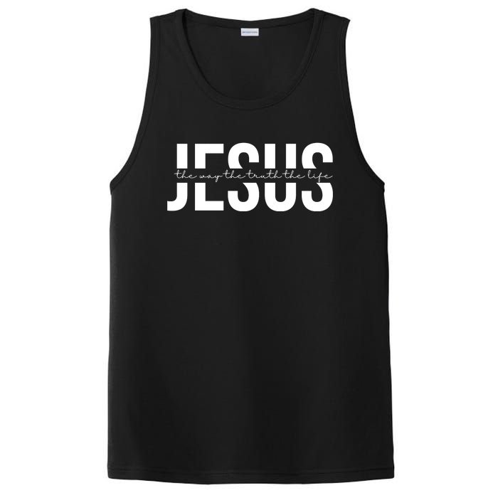 Jesus Is The Way The Truth And The Life Quote PosiCharge Competitor Tank