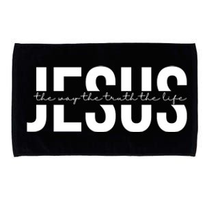 Jesus Is The Way The Truth And The Life Quote Microfiber Hand Towel