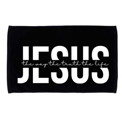 Jesus Is The Way The Truth And The Life Quote Microfiber Hand Towel