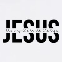 Jesus Is The Way The Truth And The Life Quote Garment-Dyed Sweatshirt