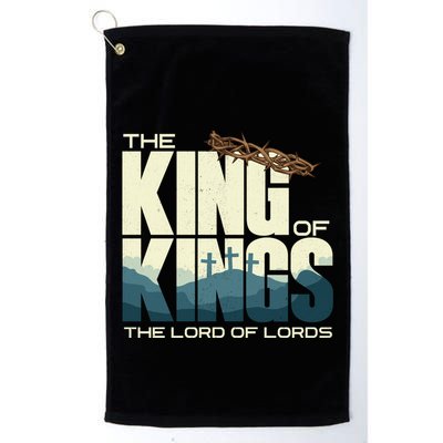 Jesus Is The King Of Kings Crucifixion Cross Crown Gospel Gift Golf Towel