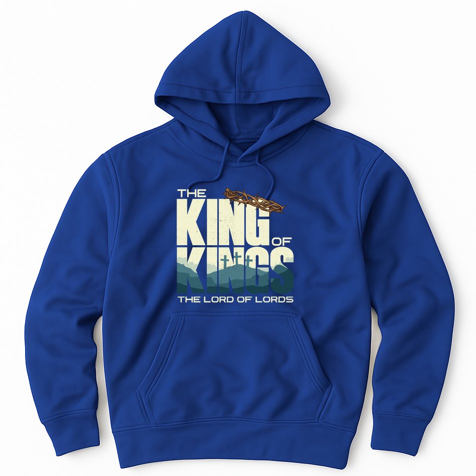 Jesus Is The King Of Kings Crucifixion Cross Crown Gospel Gift Hoodie