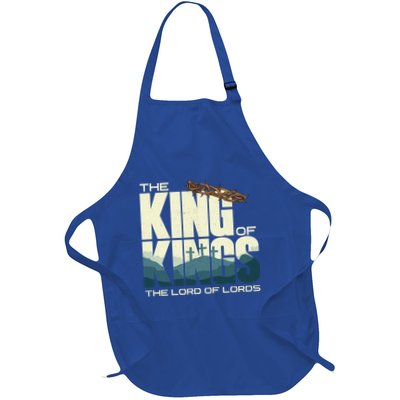 Jesus Is The King Of Kings Crucifixion Cross Crown Gospel Gift Apron