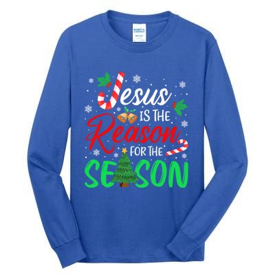 Jesus Is The Reason For The Season Christian Christmas Xmas Cute Gift Tall Long Sleeve T-Shirt