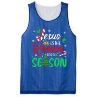 Jesus Is The Reason For The Season Christian Christmas Xmas Cute Gift Mesh Reversible Basketball Jersey Tank