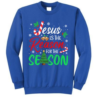 Jesus Is The Reason For The Season Christian Christmas Xmas Cute Gift Tall Sweatshirt