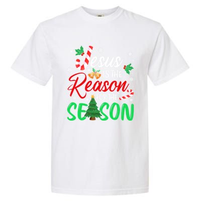 Jesus Is The Reason For The Season Christian Christmas Xmas Cute Gift Garment-Dyed Heavyweight T-Shirt