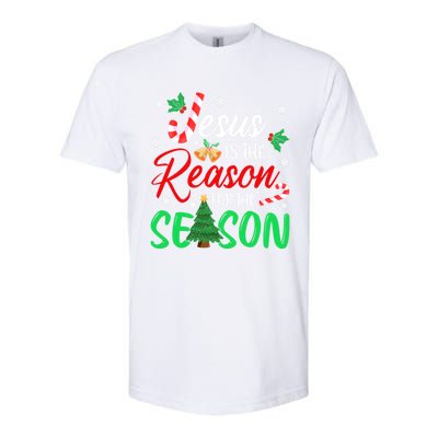 Jesus Is The Reason For The Season Christian Christmas Xmas Cute Gift Softstyle CVC T-Shirt