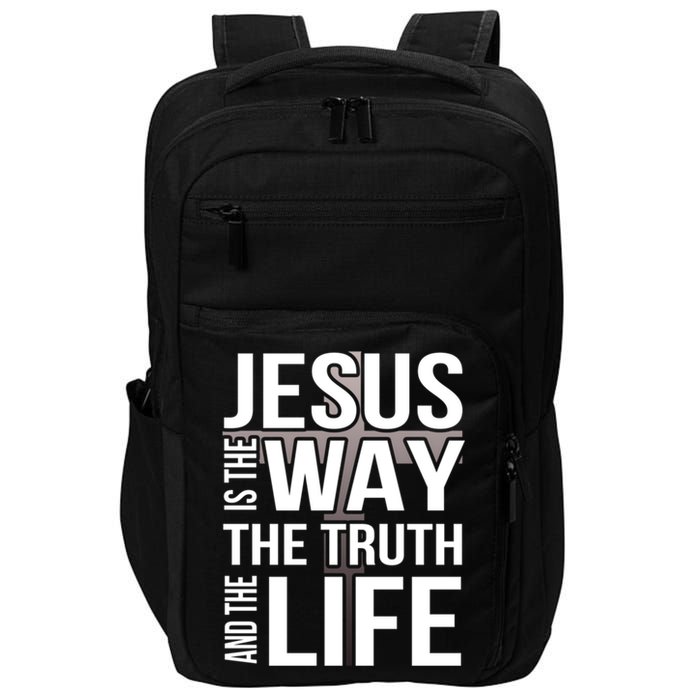 Jesus Is The Way The Truth And The Life Cool Gift Impact Tech Backpack