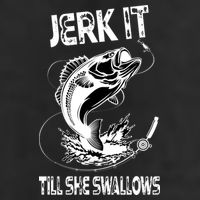 Jerk It Till She Swallows Funny Fishing Adult Drive Performance Visor