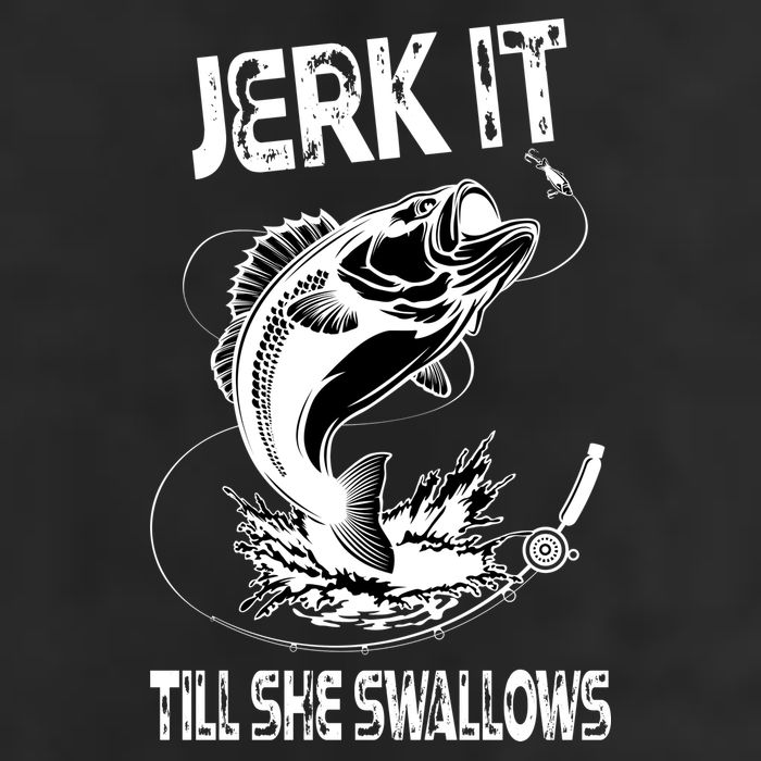 Jerk It Till She Swallows Funny Fishing Adult Drive Performance Visor