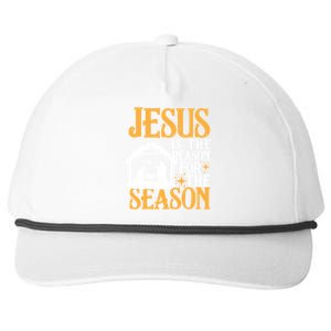 Jesus Is The Reason For The Season Christian Christmas Gift Snapback Five-Panel Rope Hat