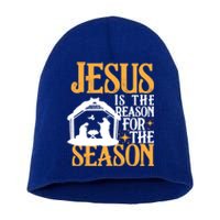 Jesus Is The Reason For The Season Christian Christmas Gift Short Acrylic Beanie