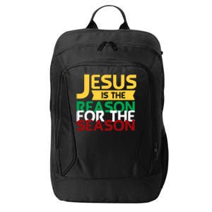 Jesus Is The Reason For The Season Christian Christmas Xmas Gift City Backpack