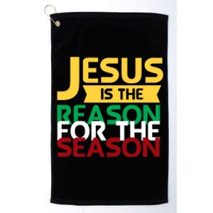 Jesus Is The Reason For The Season Christian Christmas Xmas Gift Platinum Collection Golf Towel