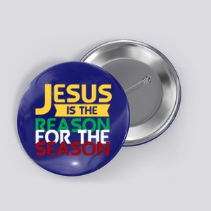 Jesus Is The Reason For The Season Christian Christmas Xmas Gift Button